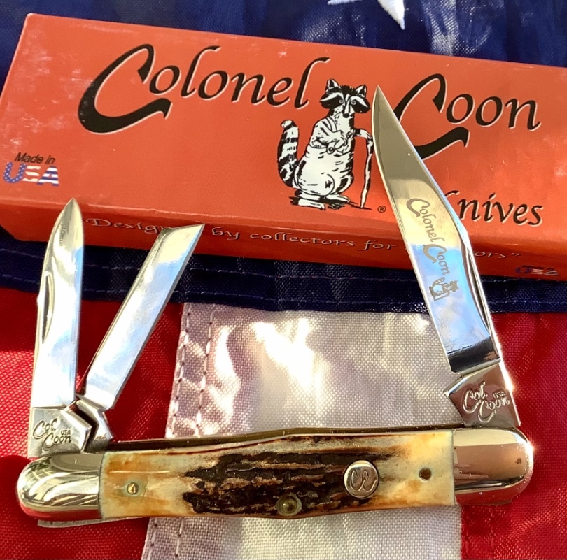 Case xx 1989 Centennial Eisenhower Knife Mdl 52063 SSP With Super Stag