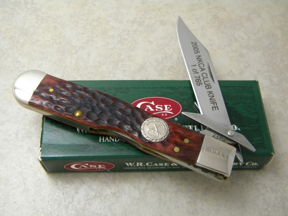 Case XX Bone 6111 1/2L 2005 NKCA Club Cheetah Lockback Knife
