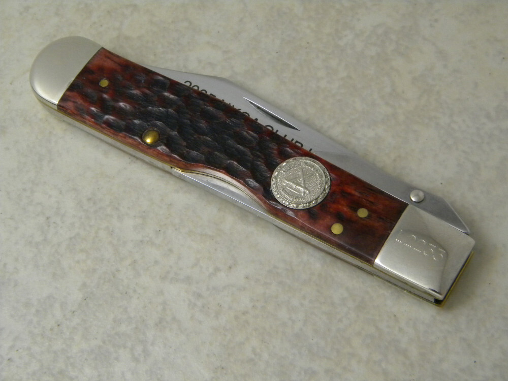Case XX Bone 6111 1/2L 2005 NKCA Club Cheetah Lockback Knife