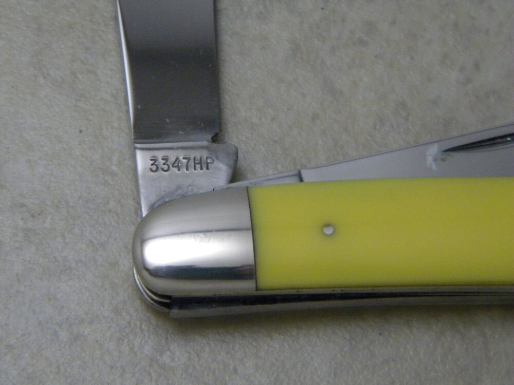 Case XX USA 4 Dot 1976 Yellow 3347HP Stockman Knife