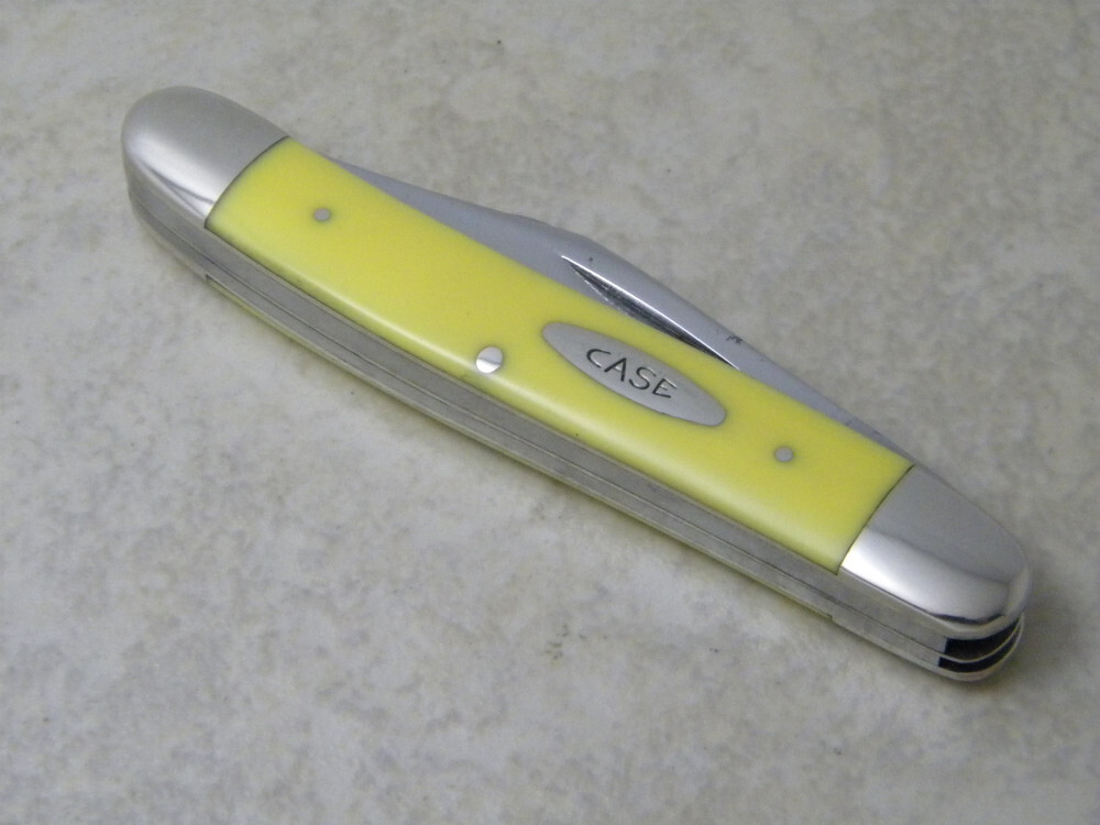 Case XX USA 4 Dot 1976 Yellow 3347HP Stockman Knife
