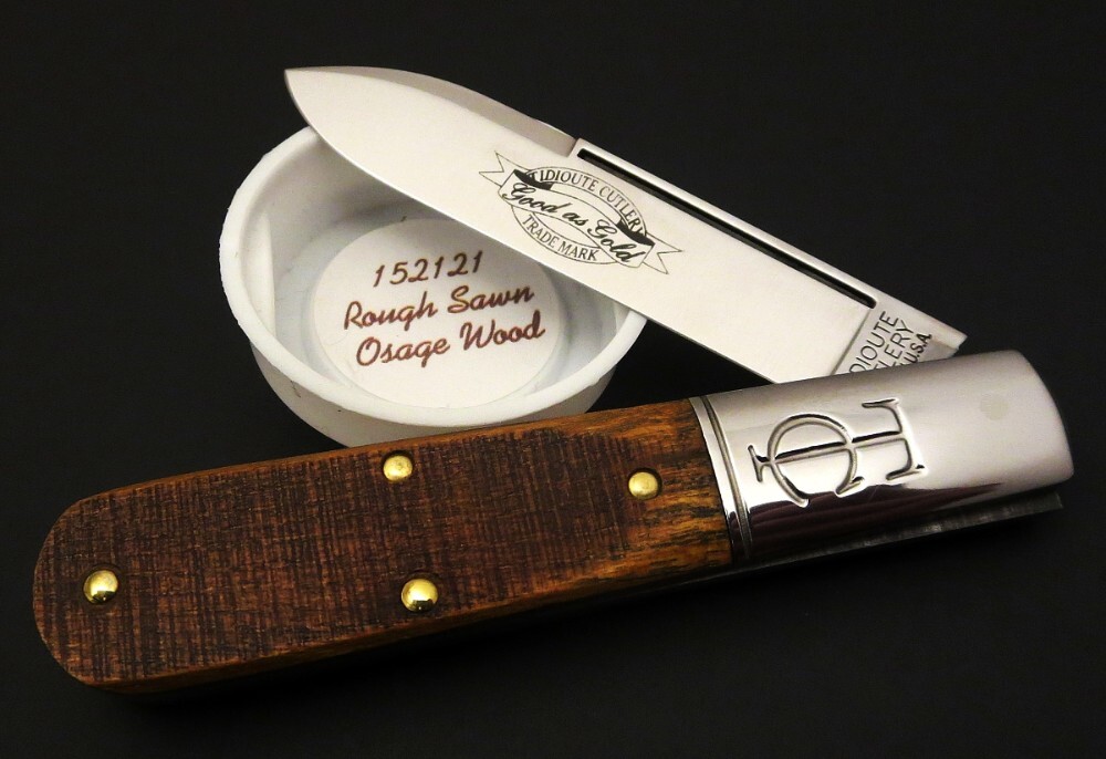 Great Eastern Cutlery #15 TC Barlow Rough Sawn Osage Wood Spear