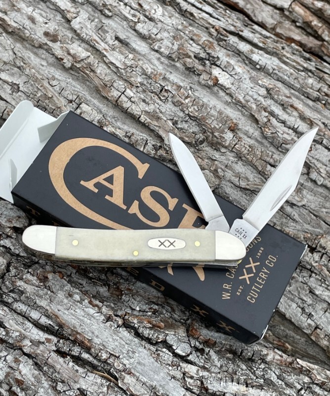 CASE XX ** 2024 SMOOTH NATURAL BONE XX OVAL SHIELD MEDIUM TEXAS JACK