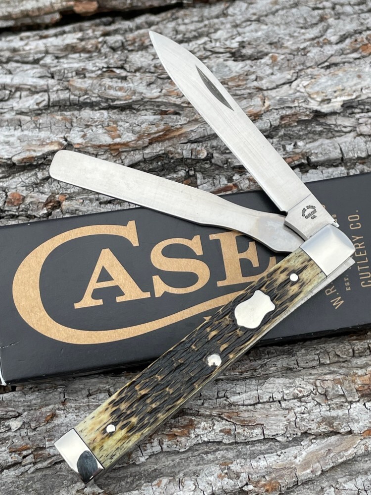 CASE XX ** BROTHERS ANTIQUE GREEN ATS 34 DOCTORS KNIFE