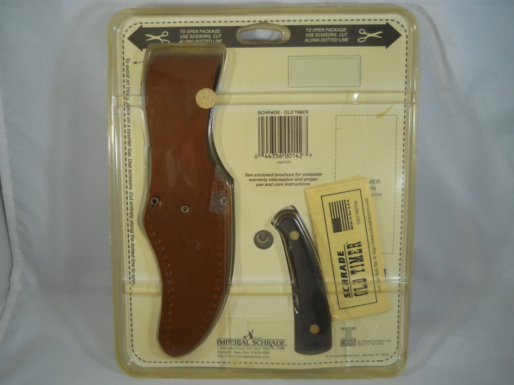 VINTAGE Schrade old timer 1250T BLADE FOLDING KNIFE - U.S.A