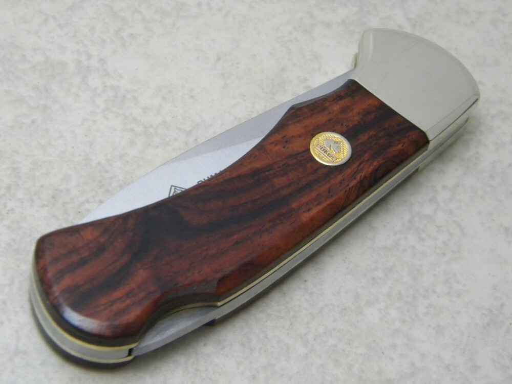 Puma Solingen Germany 4 Star Cocobola Wood Lockback Knife c.2009 NIB