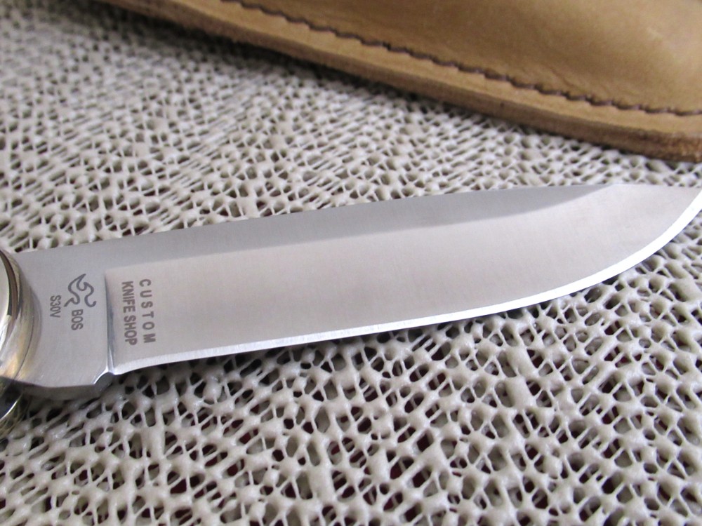 Buck Custom Finger Grove Elk Handle Model 110-FG ELK