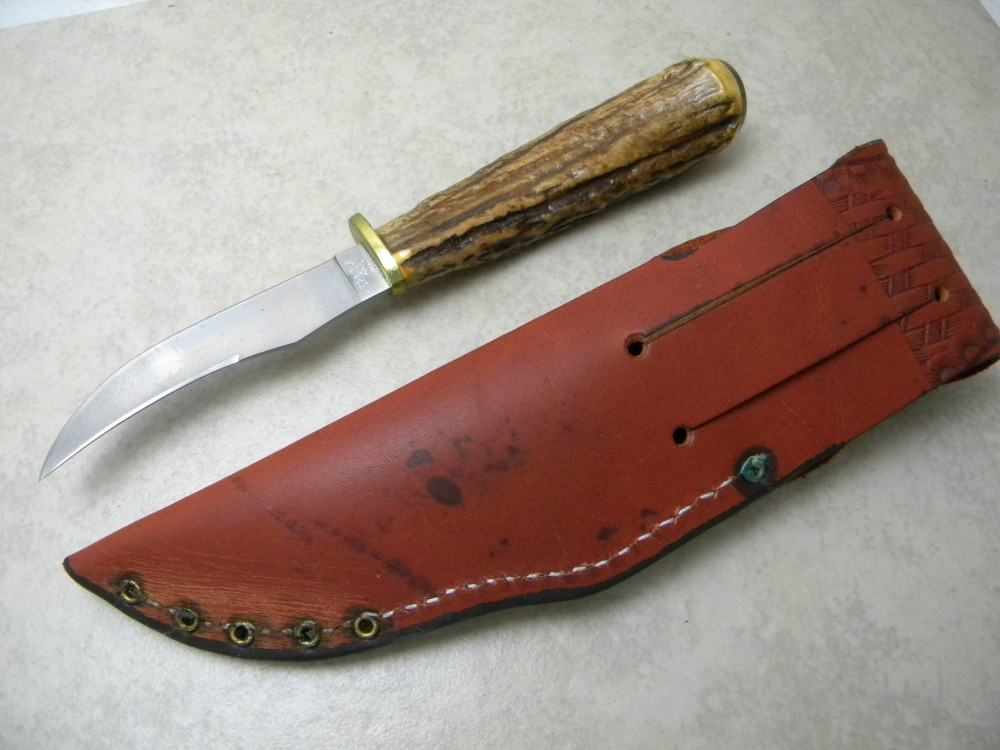 Case XX USA Stag 523 3 1/4 Pheasant Fixed Blade Knife w/Sheath