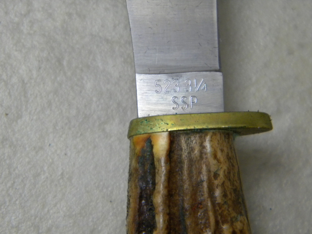 Case XX USA Stag 523 3 1/4 Pheasant Fixed Blade Knife w/Sheath