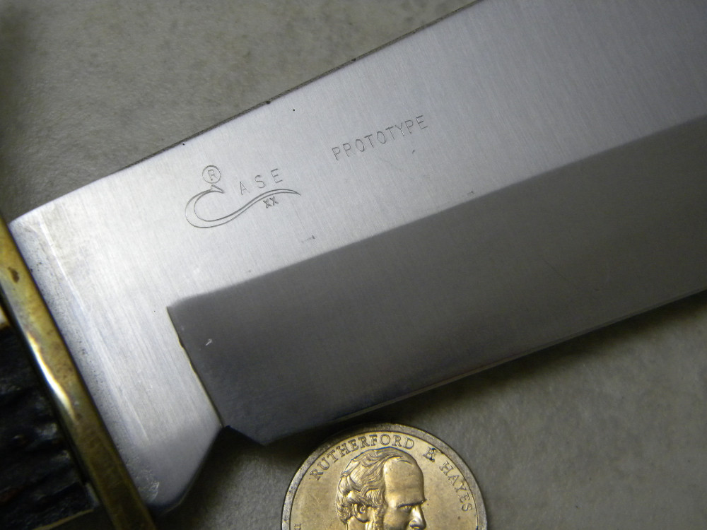 Wr case and sons bradford pa usa prototype stag fixed blade bowie