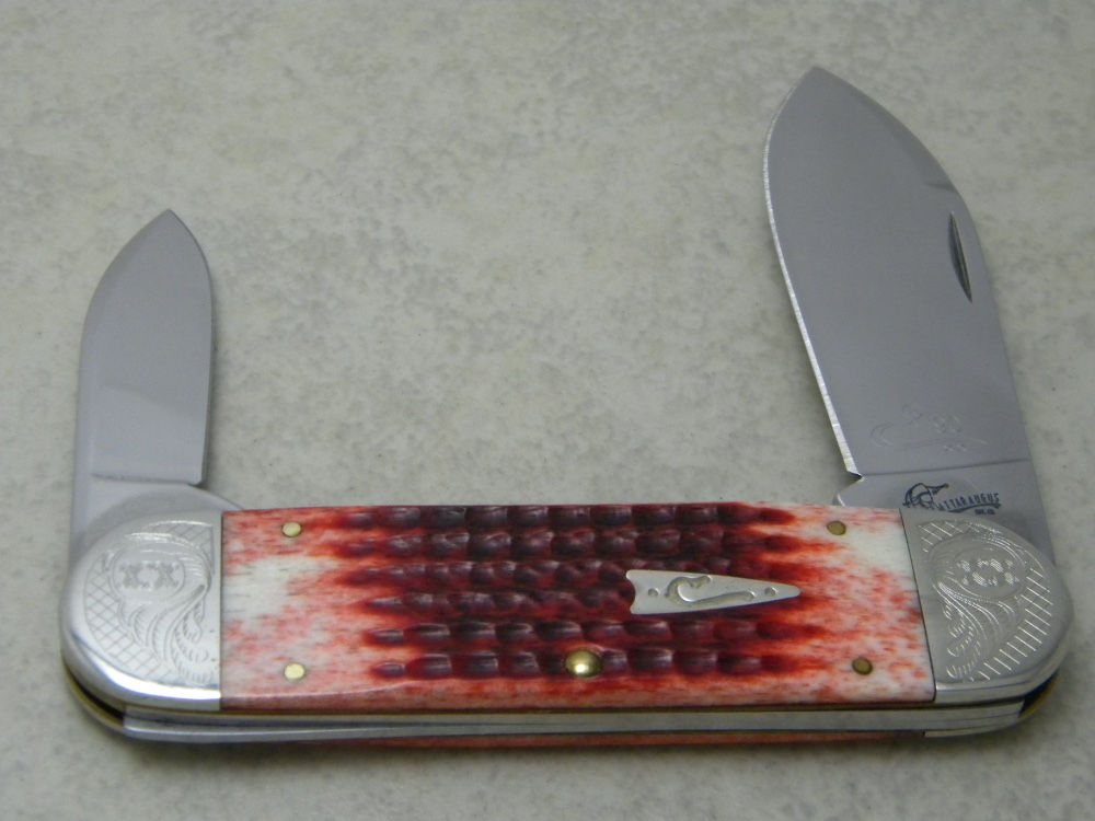 Cattaraugus Red Bone 6250 by Case USA Elephant Toe Knife from the