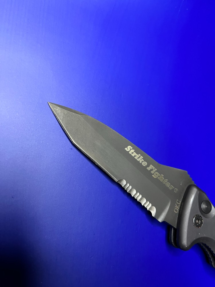 Ontario XM Strike Fighter 2-S Automatic Knife Black Aluminum
