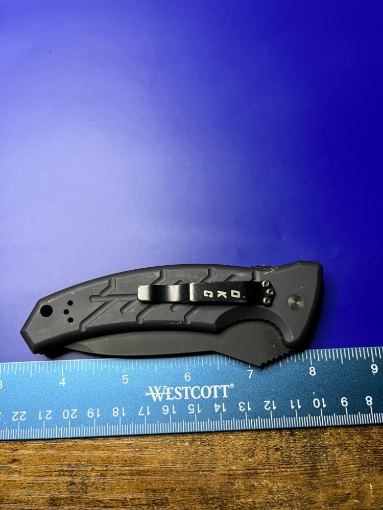 Ontario XM Strike Fighter 2-S Automatic Knife Black Aluminum