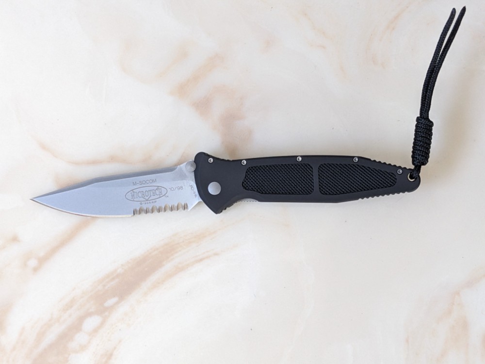 Microtech 1998 Mini Socom Satin Blade, Mint, Complete w/Box