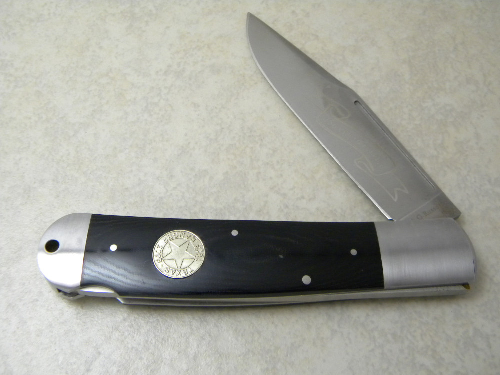 A.G. Russell 2009 Texas Ranger 186 Years of Service Micarta Lockback Knife