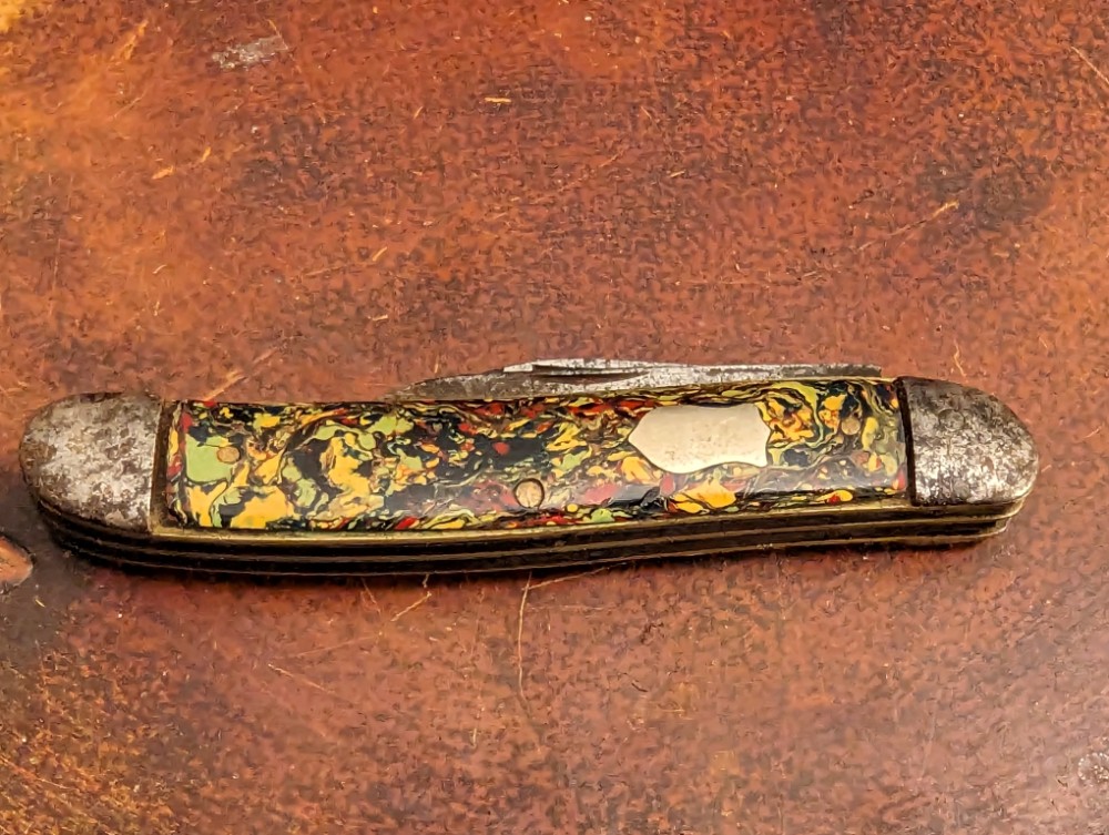 Very Rare And Eye Catching 1920's Early Imperial Knife Co Dual Blade