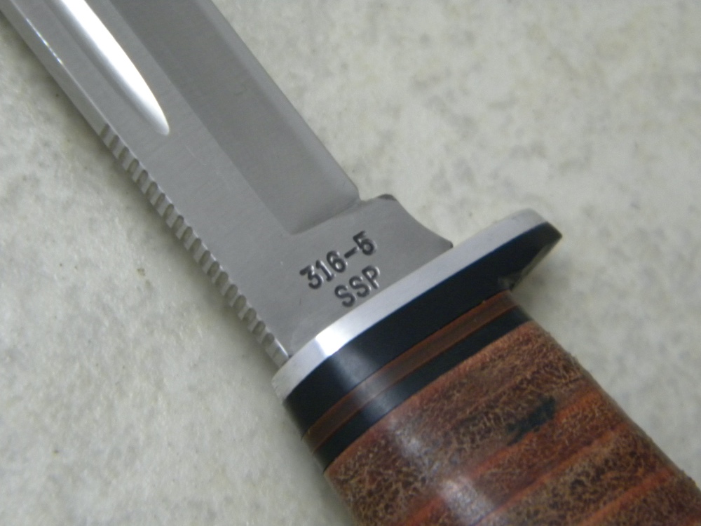 Case XX USA 1960's-70's Stacked Leather 316-5 SSP Tested XX Razor Edge ...