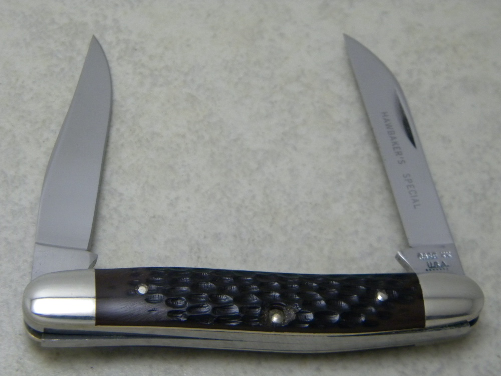 Case XX USA 7 Dot 1973 Delrin Improved Muskrat Knife Hawbaker's Special