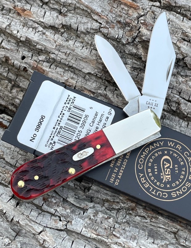 CASE XX ** SFO 2024 CRIMSON PEACH SEED JIGGED BONE BARLOW CASE XX ** SFO 2024 CRIMSON PEACH SEED JIGGED BONE BARLOW