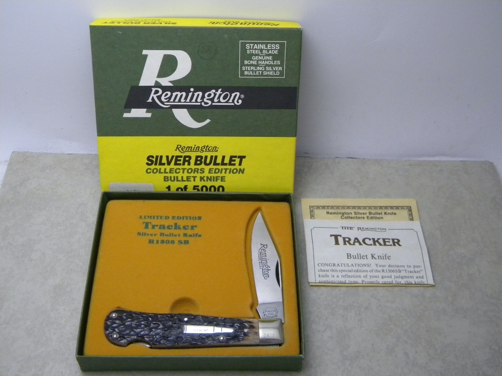 Remington Silver Bullet 1990 R1306 Bone Tracker Lockback