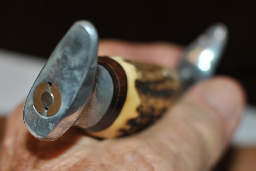 Hoffritz Germany Origina;l Bowie Knife With Leather Sheath 10 1/2" OAL