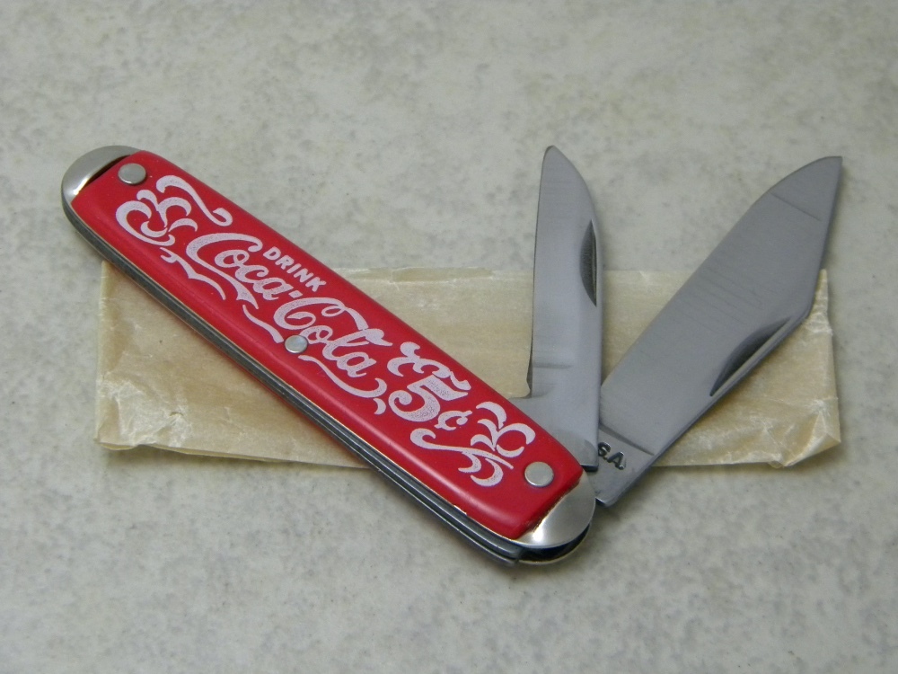 USA Drink Coca-Cola 5 Cents Red Jack Knife