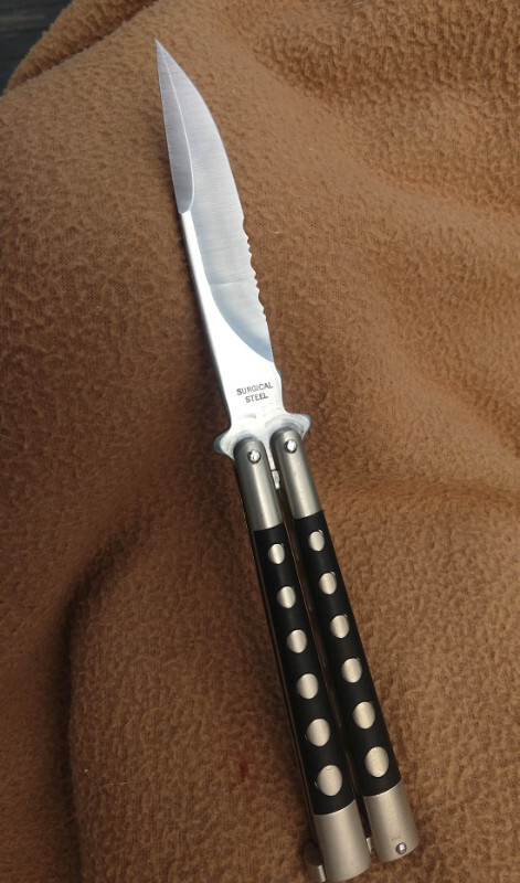 Vintage Jaguar Butterfly Knife
