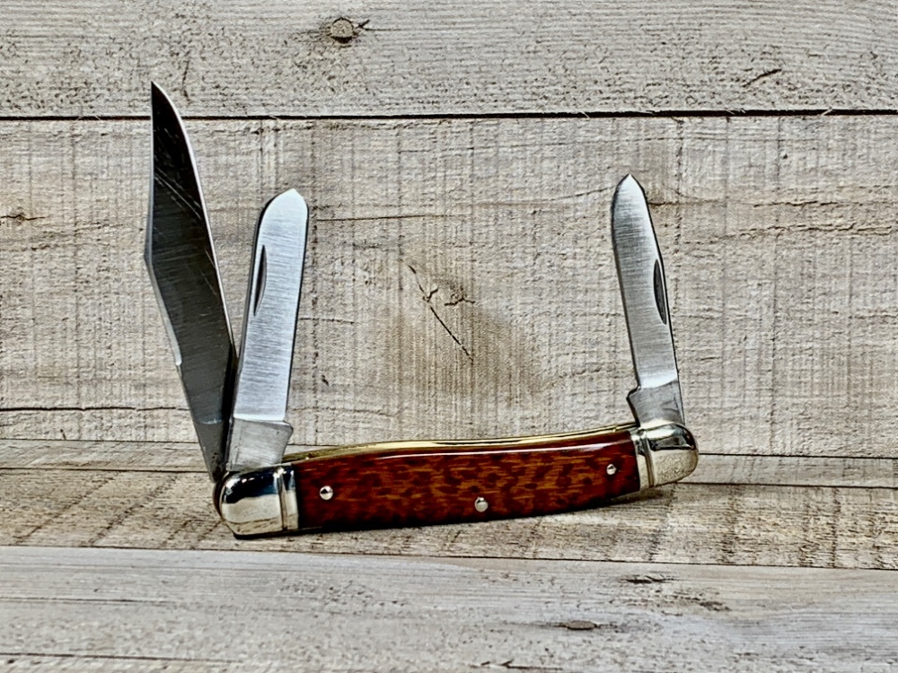 Schrade Model 858 Lumberjack Stockman Knife with Stabilized