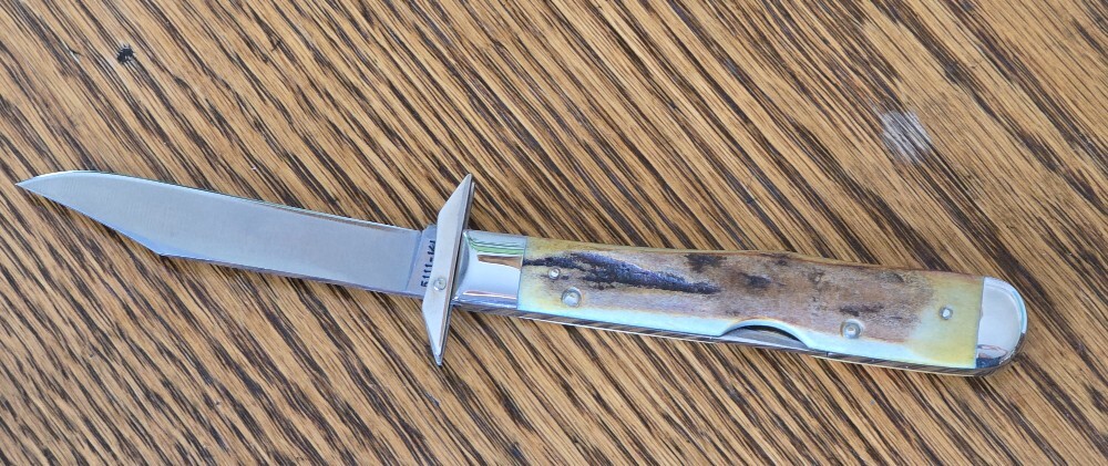 1971 CASE XX USA 5111 1/2 Stag CHEETAH Swing Guard Lockback Knife