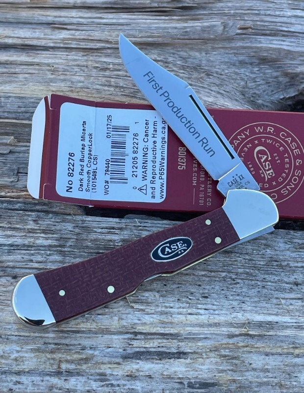 CASE XX ** FPR 2025 DARK RED BURLAP MICARTA SMOOTH LARGE