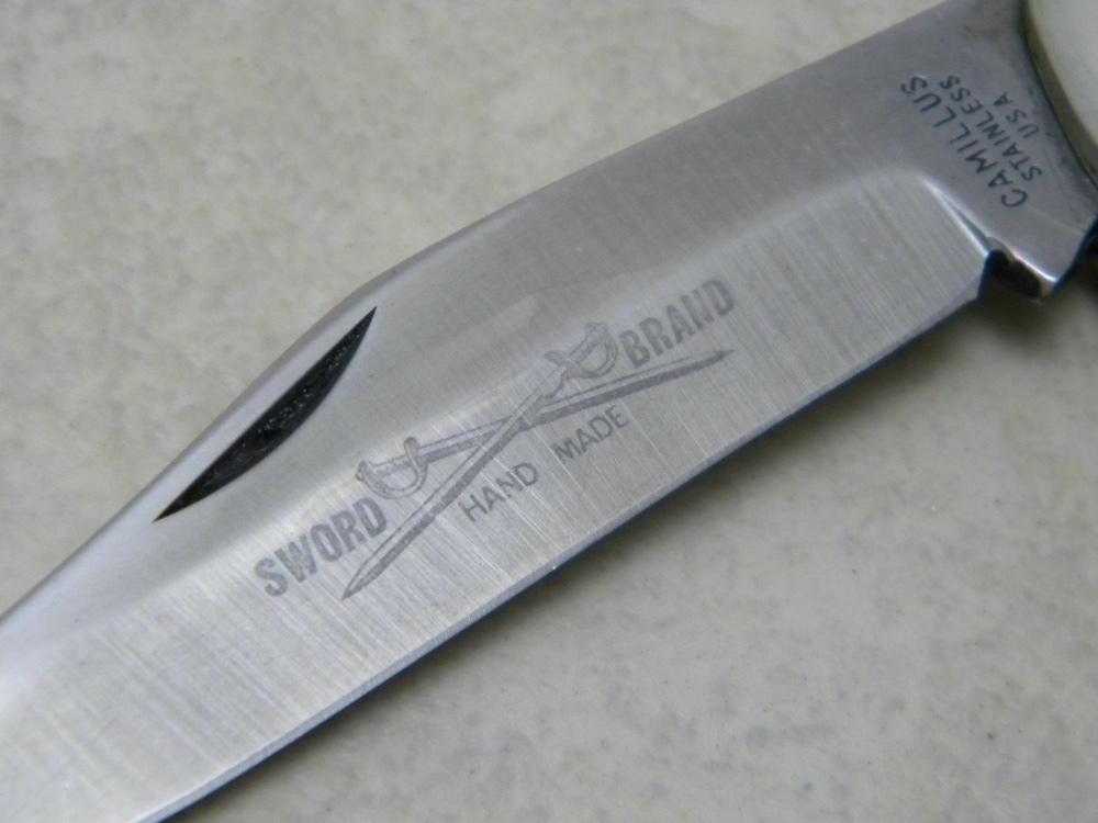 Camillus 16 Pattern Equal End 2 Blade Jack Knife Rough Black