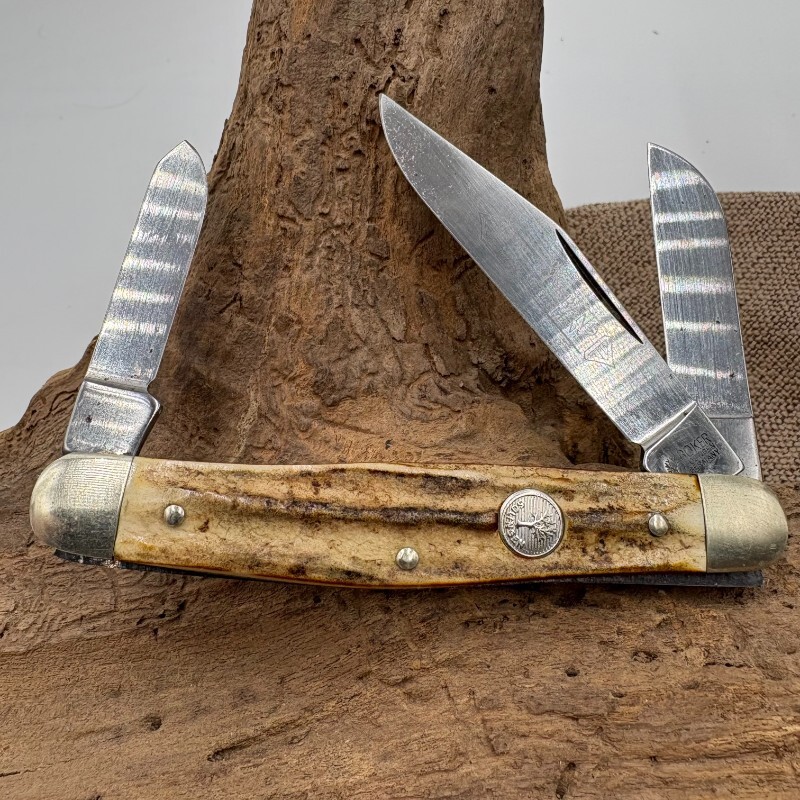 VINTAGE BOKER TREE BRAND SOLINGEN GERMANY 8573 GENUINE STAG