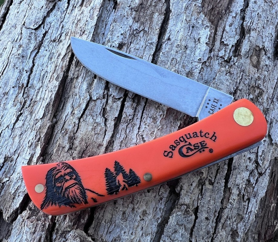 CASE XX ** SFO 2024 ORANGE SYNTHETIC SASQUATCH SOD BUSTER JR