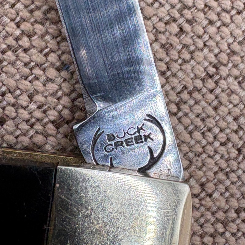 Vintage BUCK CREEK Solingen Two Blade Half Congress COBRA Carbon