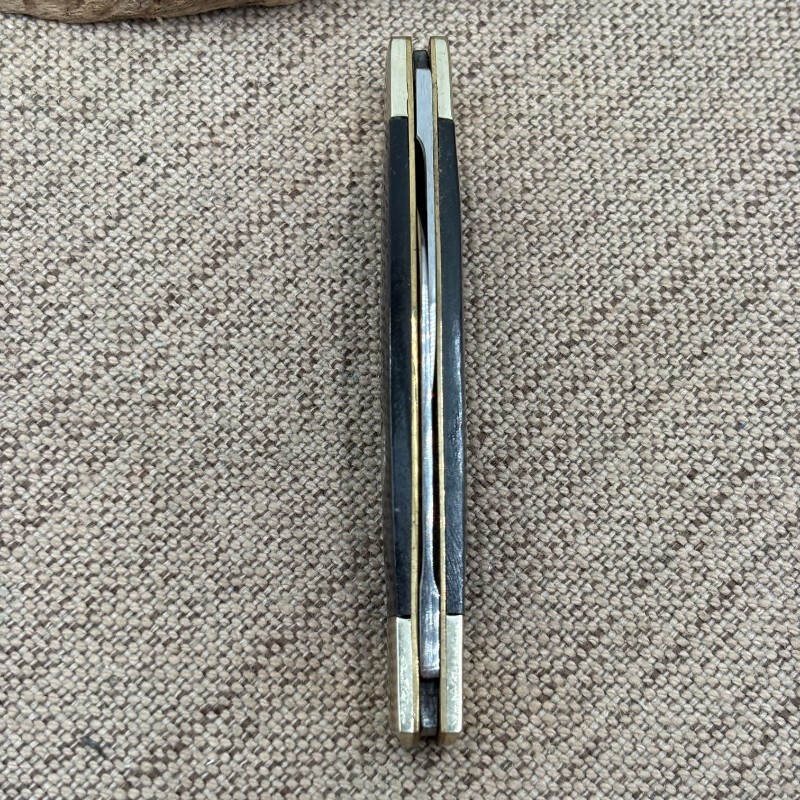Vintage BUCK CREEK Solingen Two Blade Half Congress COBRA Carbon