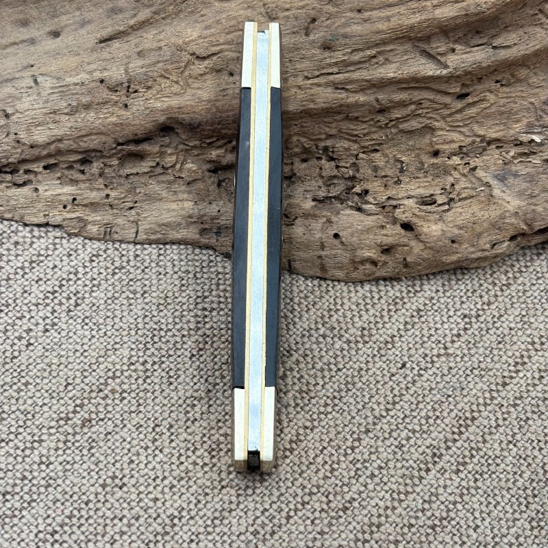 Vintage BUCK CREEK Solingen Two Blade Half Congress COBRA Carbon