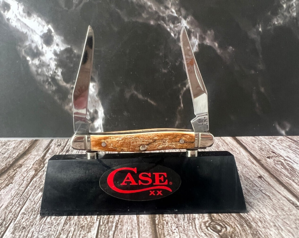 RARE ! MINT! 2007 CASE XX Tiny Muskrat Fossilized Mammoth Knife W