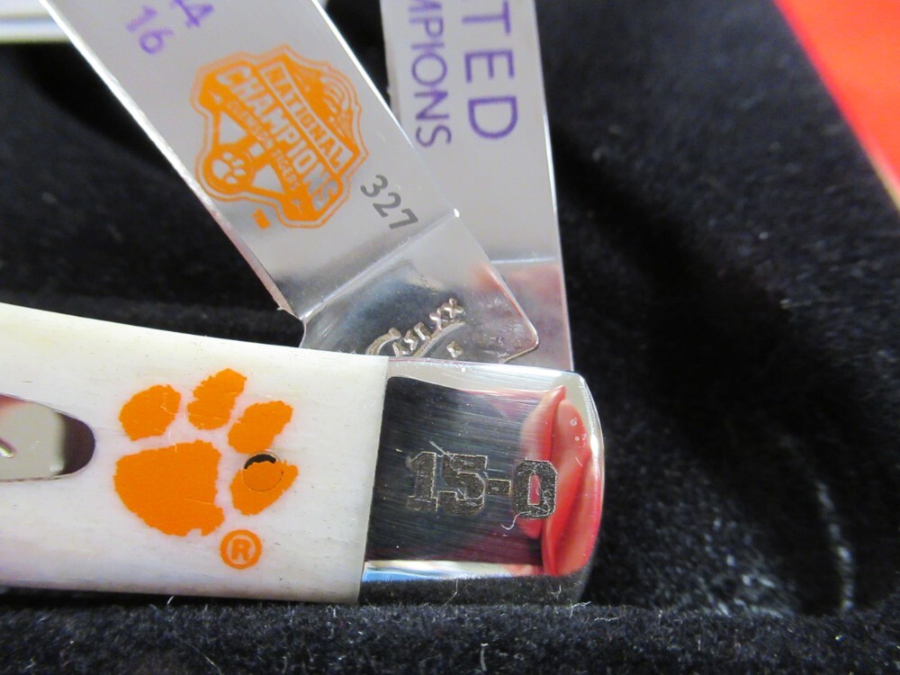 Case XX 2018 Limited Edition Clemson Tiger 15-0 Trapper