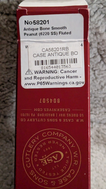 Case XX Peanut - Magician Rattlesnake/Barbwire - SFO