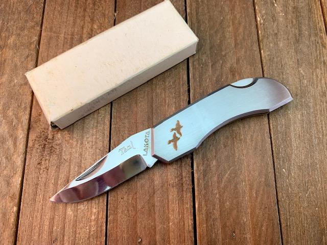 Lakota Seki Japan Moki Teal by ~ Made Limited Lockback Folding Ne