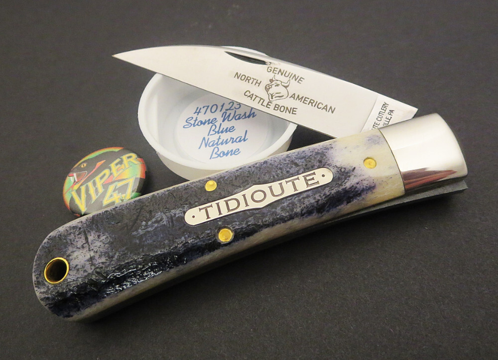Great Eastern Cutlery Northfield #47 Viper Stone Wash Blue Natural