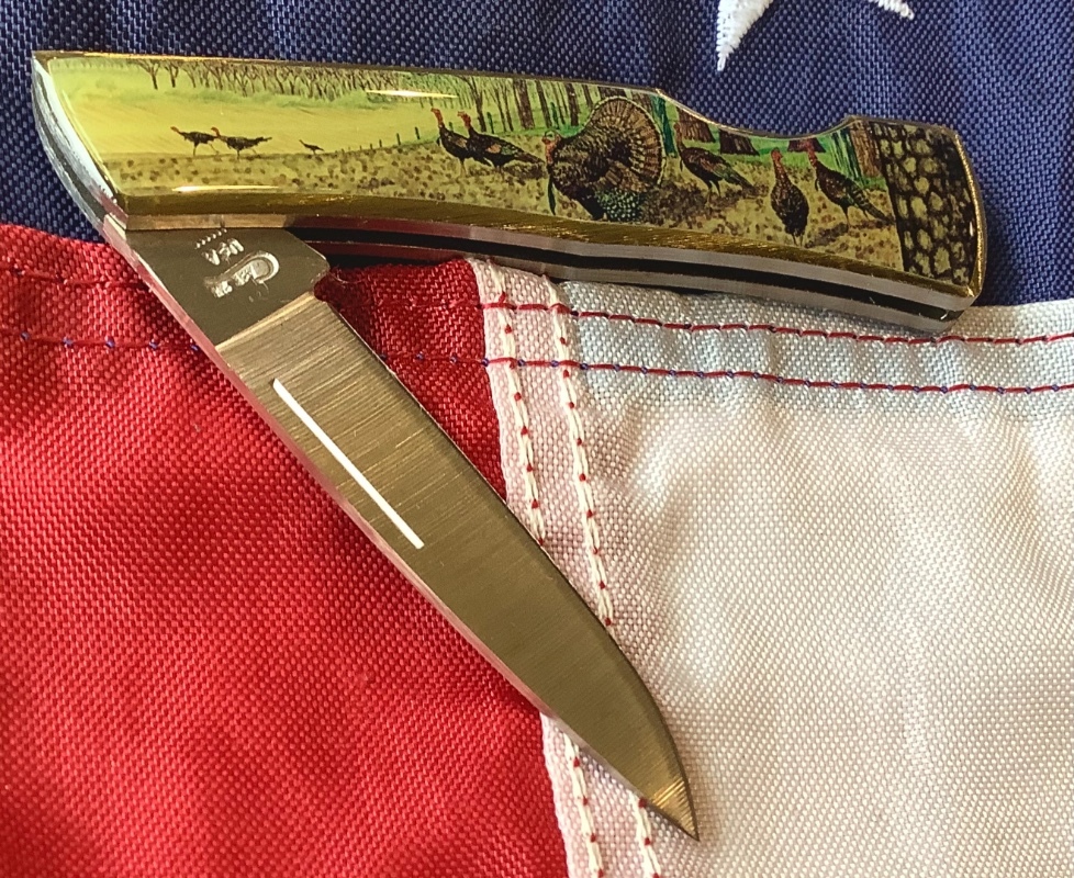 Case xx 1984 Medium Lockback (mdl# 059L SS) w/ Turkey Stroling in