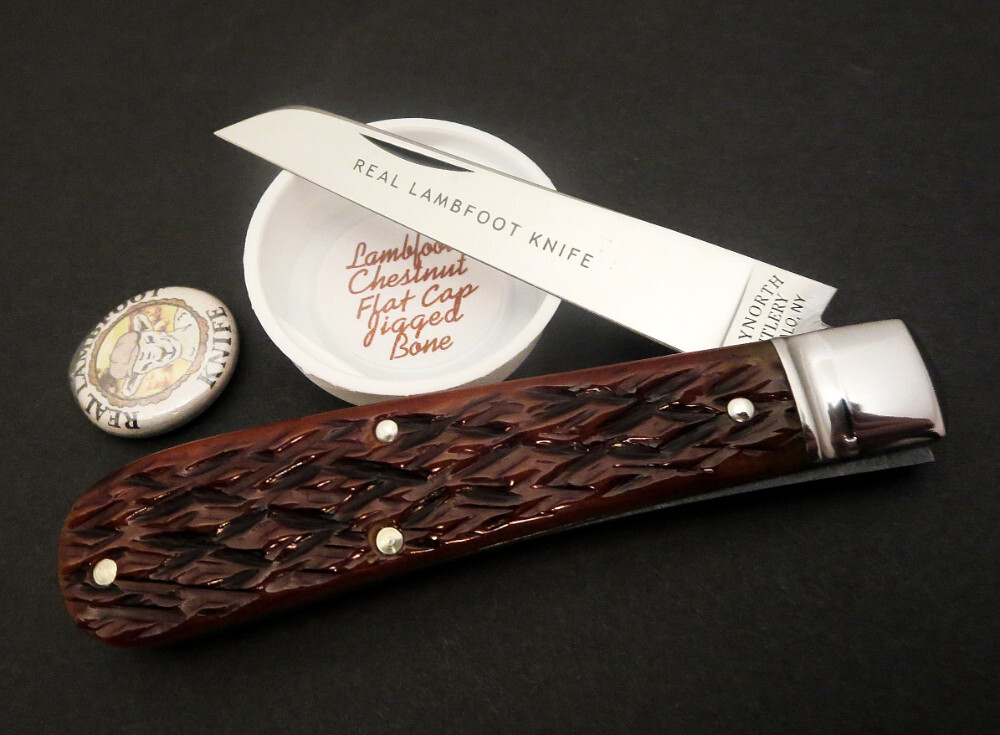 GREAT EASTERN CUTLERY #93 LAMBFOOT FLAT CAP JIGGED BONE SFO