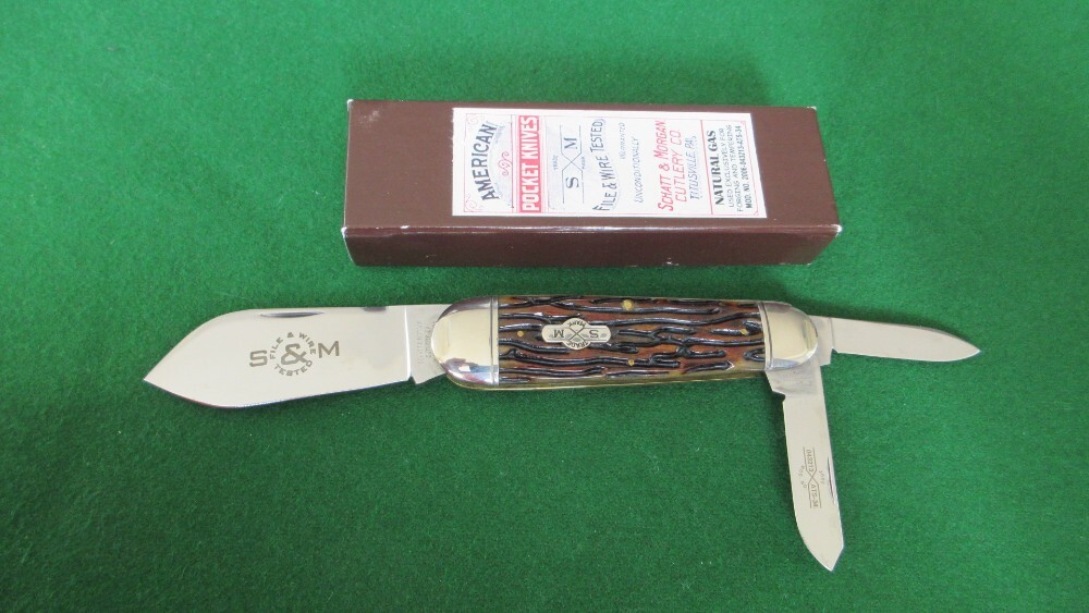 Schatt & Morgan Wildcat Driller Split Backspring Whittler F&W