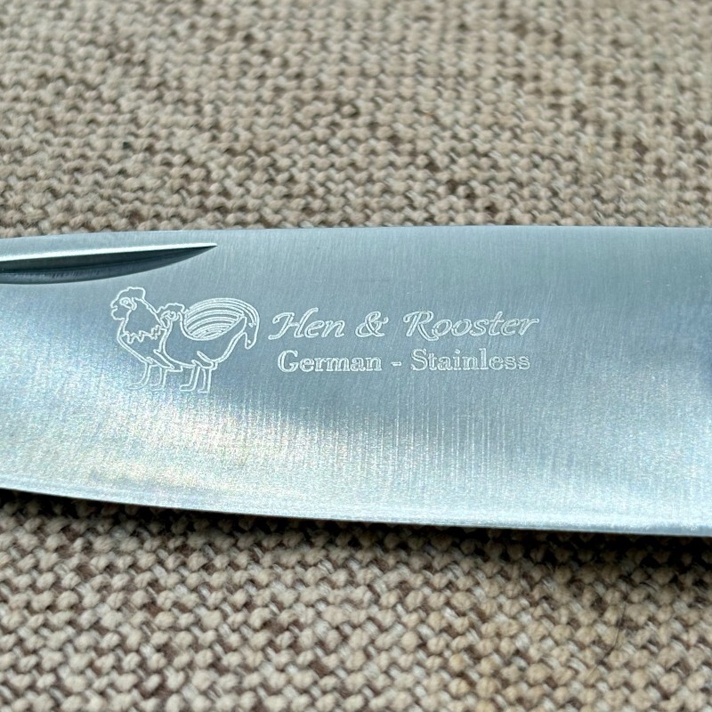 Hen & Rooster Drop Point Bone Lock Back Folding Pocket Knife HR