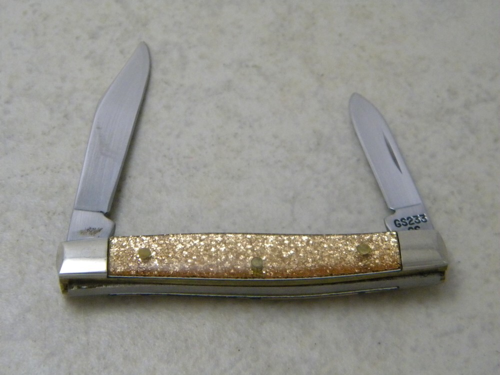Case XX USA 1889-1989 Gold Stone Centennial GS233 Pen Knife
