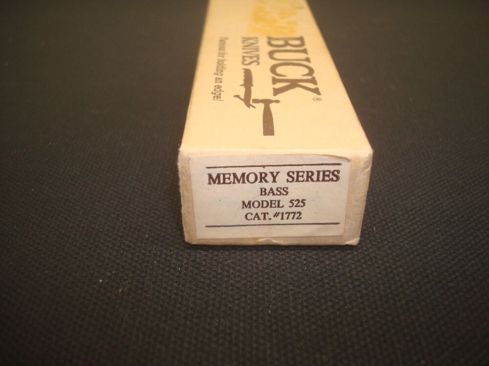 BUCK 525 V GENT MEMORY SERIES 1989 NEW IN BOX BASS MODEL
