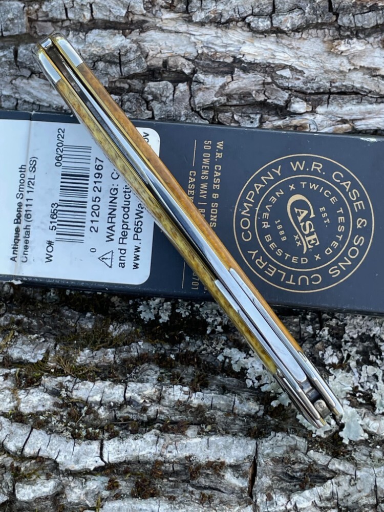 CASE XX ** SFO 2022 SMOOTH ANTIQUE BONE CHEETAH