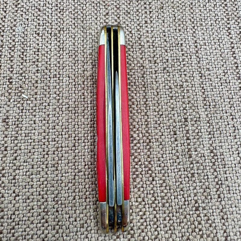 Case XX 6220 SS Red Bone Peanut Folding Pocket Knife USA Rare