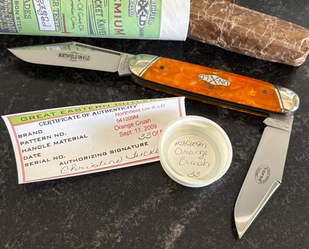 Great Eastern Cutlery Northfield 541209BHM Big Horn Moose Orange